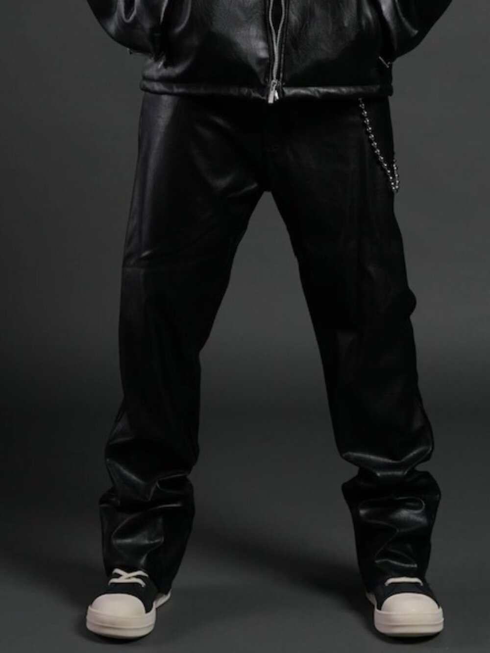 Darc Sport Smoke Faux Leather Flare Pants Size 36 NWT!